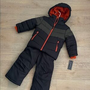 Rothschild Black and Orange Snowsuit